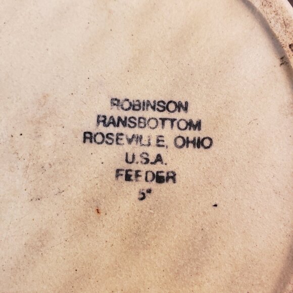 Vintage Robinson Ransbottom Roseville Kitty Bowl - Picture 6 of 8